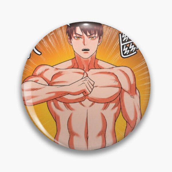 Item preview, Muscular Anime Warrior Sticker designed and sold by MeowLoka ⭐⭐⭐⭐.