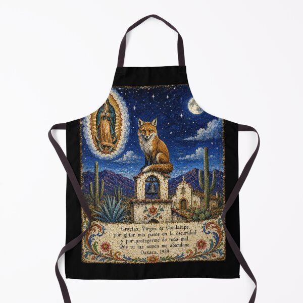 Item preview, Moonlit Fox Mexican Ex-Voto Folk Art designed and sold by newnomads-art.