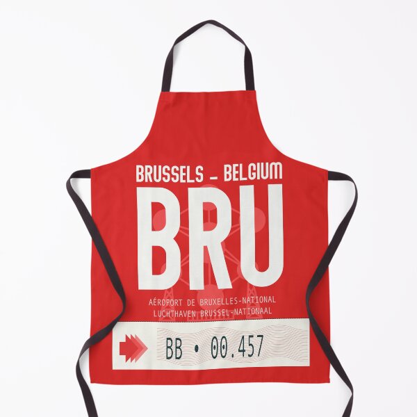 Item preview, Brussels Belgium Airport Baggage Tag designed and sold by Fine-Art-Hub.