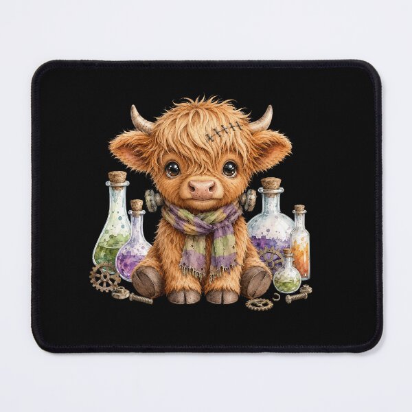 Item preview, Mad Scientist Highland Cow Potion Halloween designed and sold by Timeless Bond Designs.