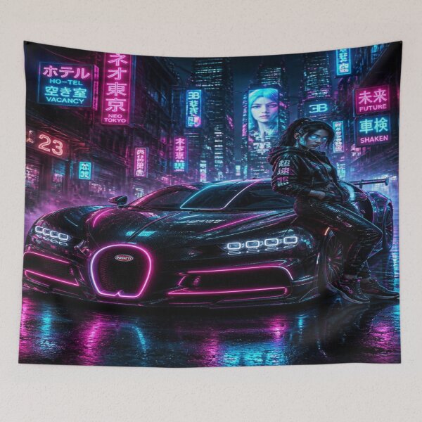 Item preview, Cyberpunk Super Sport - Anime Girl Racer designed and sold by JMAVILA ART.