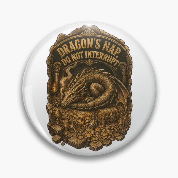 Item preview, Dragon's Nap, Do Not Interrupt - Gothic Treasure Hoard designed and sold by Print Loft.