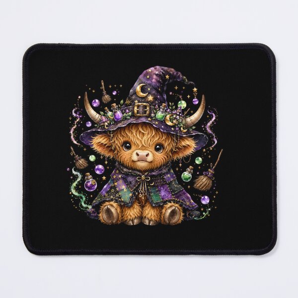 Item preview, Cute Highland Cow Witch Hat Pumpkin Halloween designed and sold by Timeless Bond Designs.