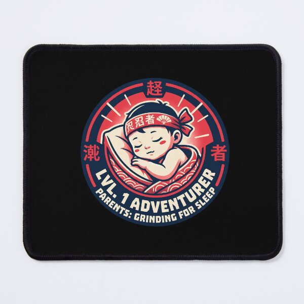 Item preview, Japanese Ninja Baby Lvl 1 Adventurer Gamer Parents Grinding For Sleep Aesthetic designed and sold by Animer-art1.