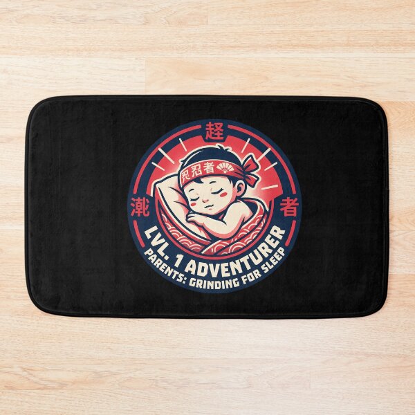Item preview, Japanese Ninja Baby Lvl 1 Adventurer Gamer Parents Grinding For Sleep Aesthetic designed and sold by Animer-art1.