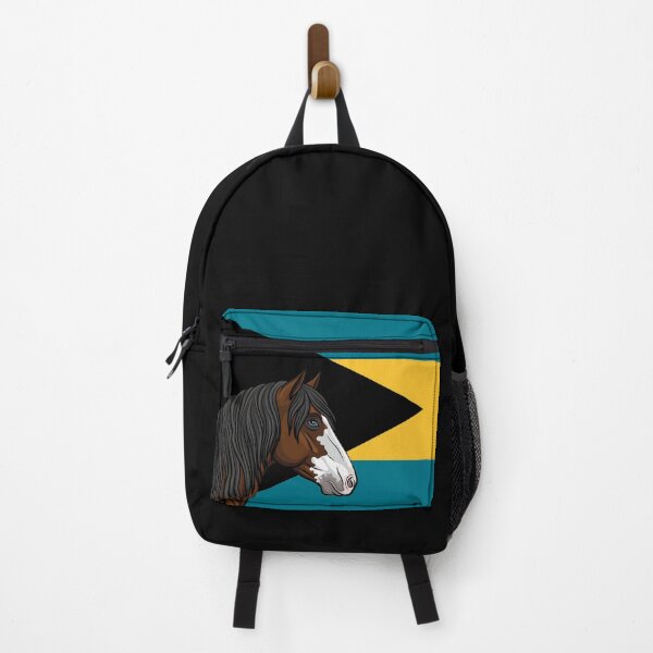 Item preview, The head of the Abaco horse and the flag of the Bahamas designed and sold by Cheval-de-coeur.