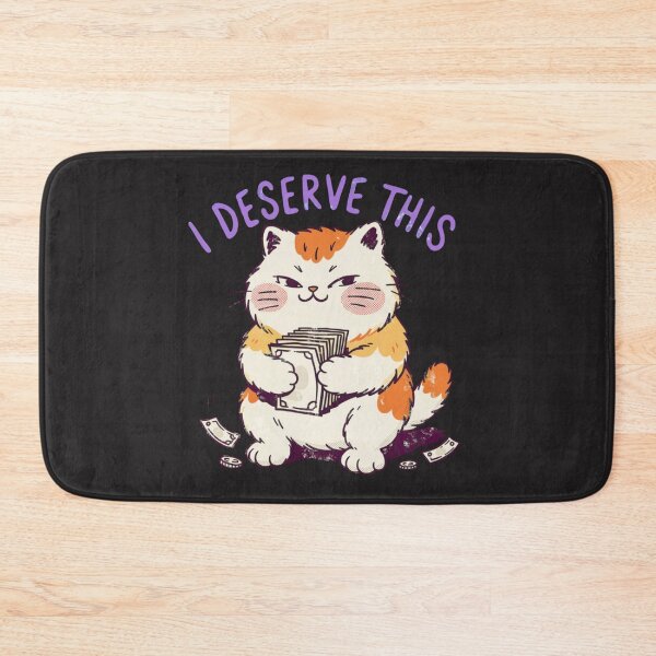 Item preview, I Deserve This – Funny Cat Holding Money, Cute Money Cat designed and sold by Mousy17.