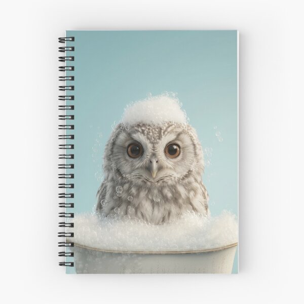 Item preview, Baby Owl Bubble Bath Cute Nursery Bathroom Wall Art designed and sold by LazyOwlStore.