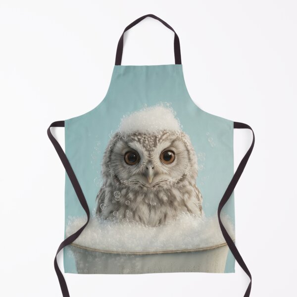 Item preview, Baby Owl Bubble Bath Cute Nursery Bathroom Wall Art designed and sold by LazyOwlStore.