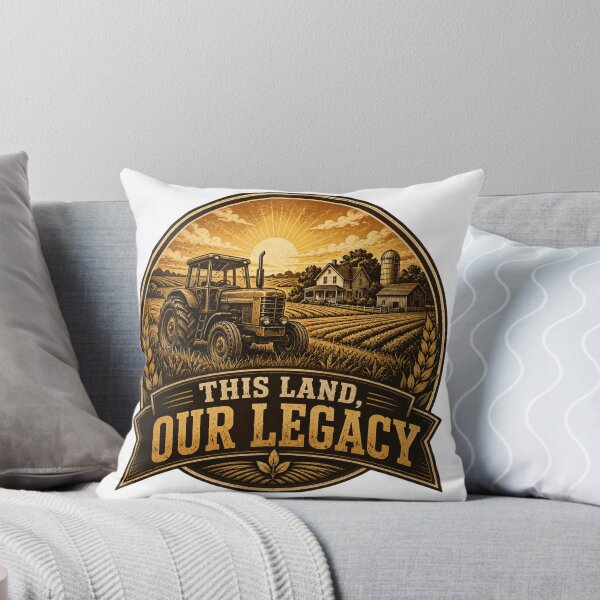 Item preview, This Land Our Legacy - Vintage Farmer Tractor T-Shirt designed and sold by Haque Designs.