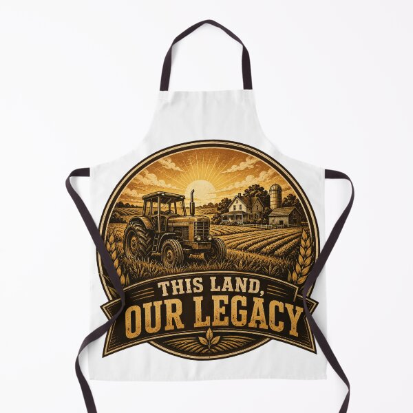 Item preview, This Land Our Legacy - Vintage Farmer Tractor T-Shirt designed and sold by Haque Designs.