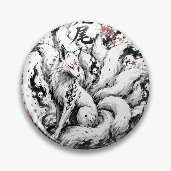 Item preview, Nine Tailed Kitsune Ink Flame Streetwear designed and sold by CozyPixel-J.