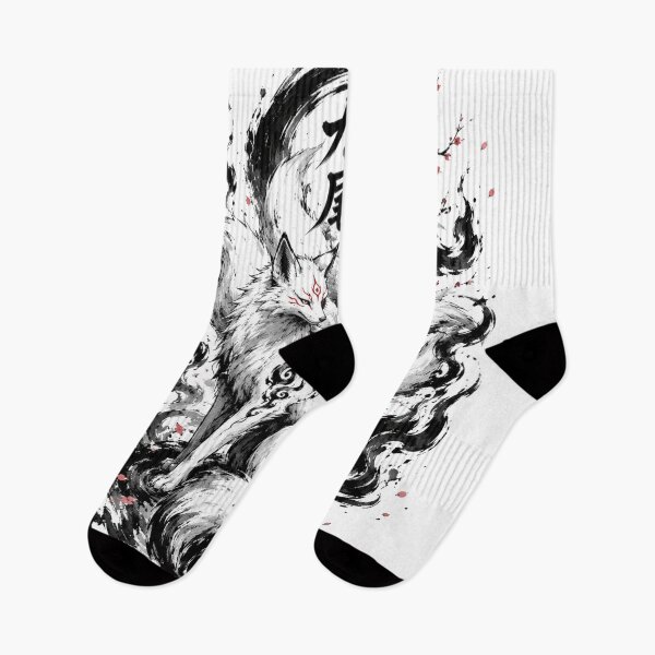 Item preview, Nine Tailed Kitsune Ink Flame Streetwear designed and sold by CozyPixel-J.
