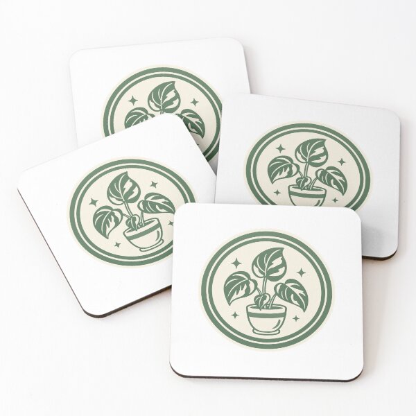 Item preview, Retro Plant Badge Sticker designed and sold by GiftLore Studio.