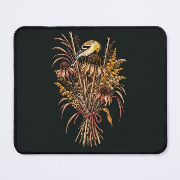 Item preview, Winter Wildlife Garden with Goldfinch designed and sold by VoyteksDesigns.
