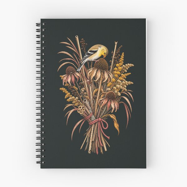 Item preview, Winter Wildlife Garden with Goldfinch designed and sold by VoyteksDesigns.