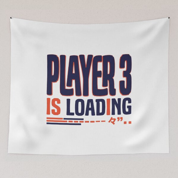Item preview, Player 3 Is Loading Gamer Baby Pregnancy Announcement Typography Aesthetic designed and sold by Animer-art1.