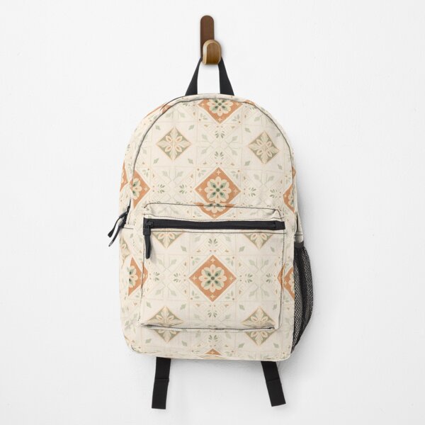 Item preview, Mediterranean Floral Tile Pattern Spanish Azulejo Print designed and sold by oceanys.