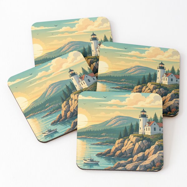 Item preview, Acadia National Park Maine Travel Print designed and sold by MatthewHeights.