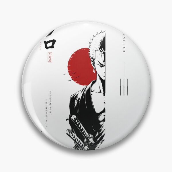Item preview, Roronoa zoro one-piece minimalist japanese art style designed and sold by Dlvznbm.