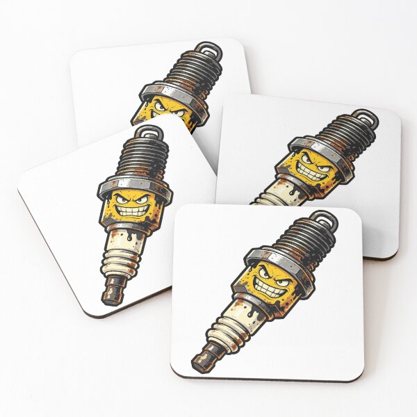Item preview, Grease Monkey Angry Spark Plug designed and sold by Terrace-Cartel.