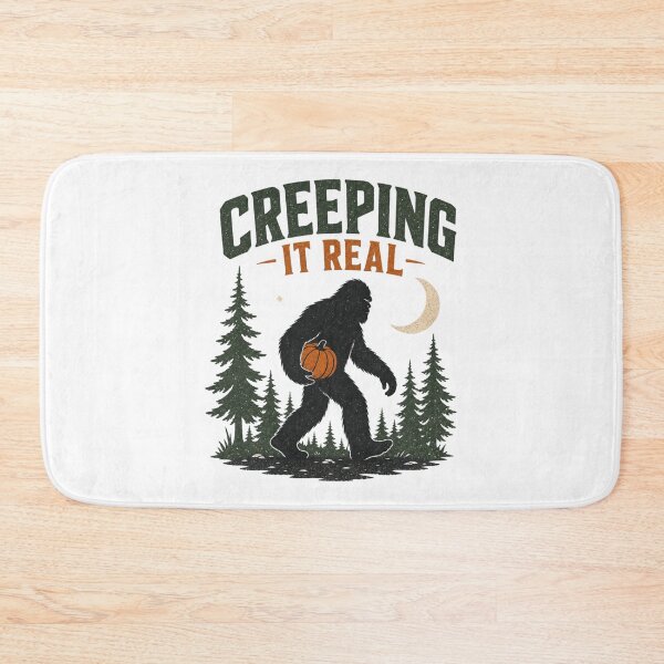 Item preview, Creeping It Real Shirt, Comfort Colors® Bigfoot Halloween Tee, Funny Cryptid Camping Graphic designed and sold by TshirtsLabs.