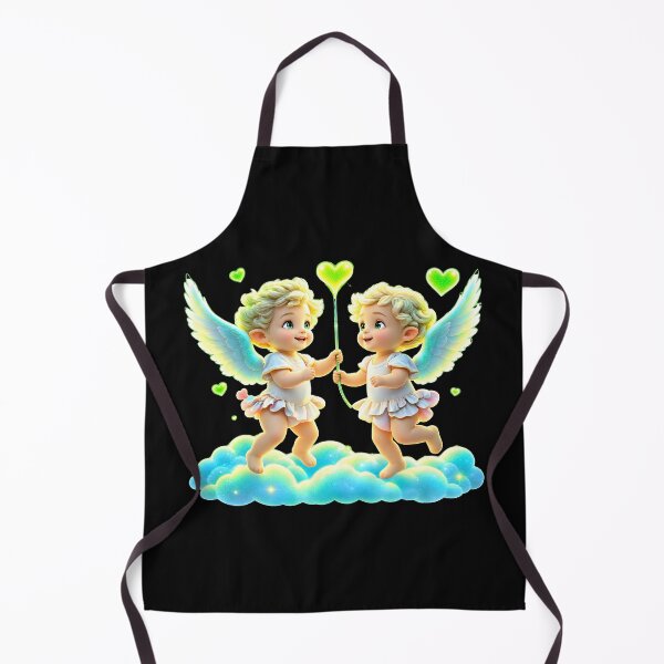 Item preview, Adorable Cherub Angels with Heart Balloon designed and sold by MagicCrystal.