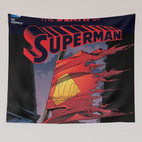 Item preview, The Death Of Superman DC Comics Comic Book Original Custom Vintage Movie Poster Art designed and sold by Cool Robot Bro..