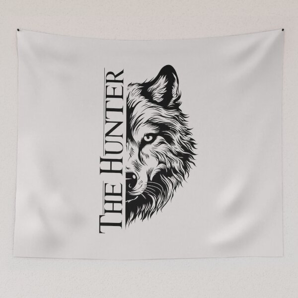 Item preview, The Hunter Wolf Face – Wild Predator Vintage Wilderness Animal Design designed and sold by RajDeals.