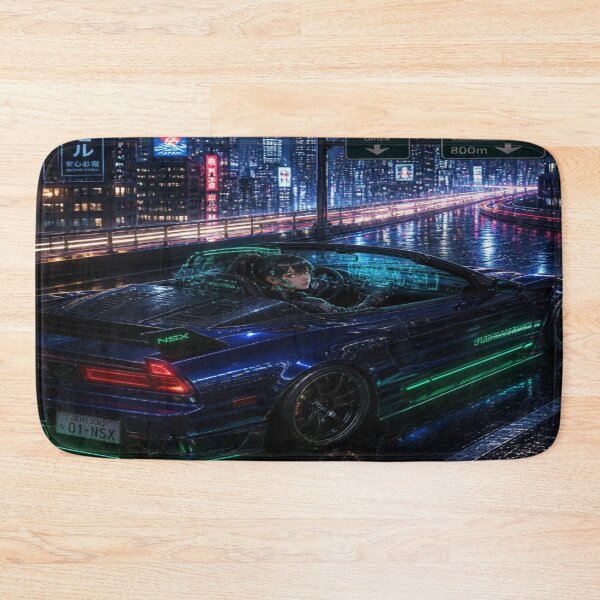 Item preview, Cyberpunk Acura NSX-T JDM Legend - Anime Girl Rider designed and sold by JMAVILA ART.