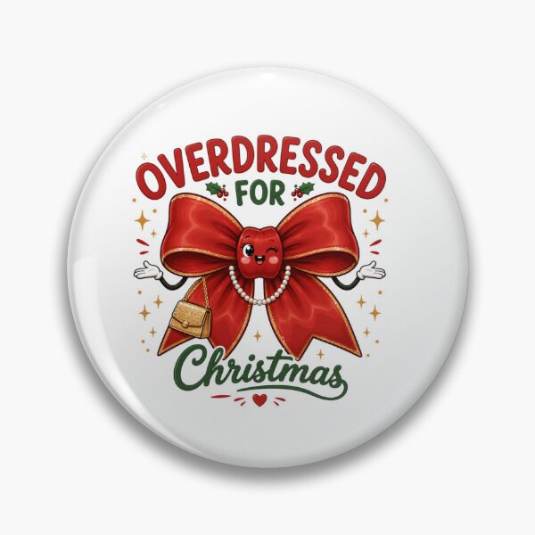 Item preview, Overdressed for Christmas | Funny Christmas Bow designed and sold by MotylekAnia.
