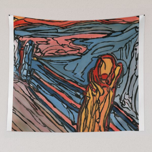 Item preview, The Scream Edvard Munch Parody designed and sold by Dwaalhaas.com.