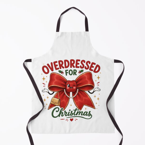 Item preview, Overdressed for Christmas | Funny Christmas Bow designed and sold by MotylekAnia.