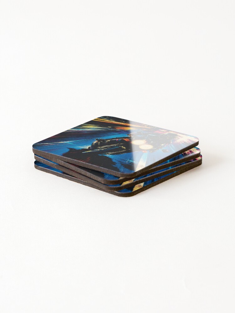 Thumbnail 4 of 5, Coasters (Set of 4), Night Rider designed and sold by VisionCrafft.