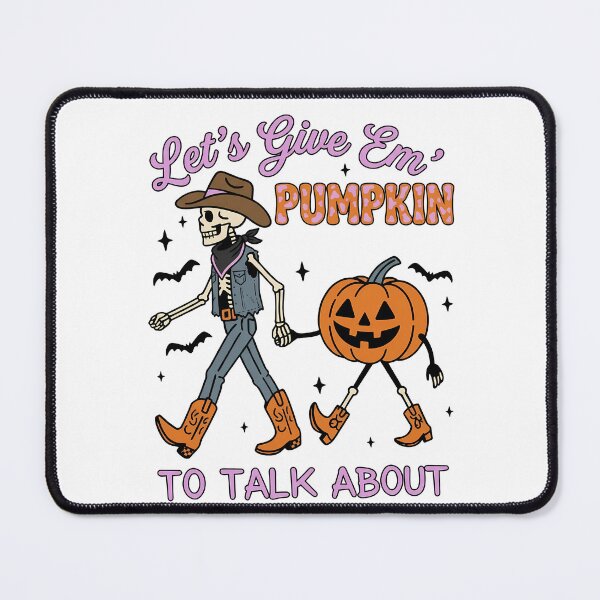 Item preview, Give Em Pumpkin To Talk About Cowboy Skeleton designed and sold by KroghDs.