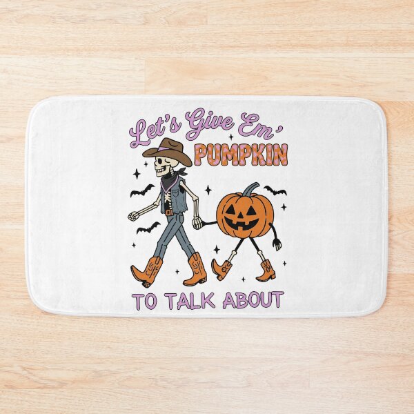 Item preview, Give Em Pumpkin To Talk About Cowboy Skeleton designed and sold by KroghDs.