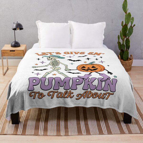 Item preview, Let's Give Em Pumpkin To Talk About Halloween designed and sold by KroghDs.