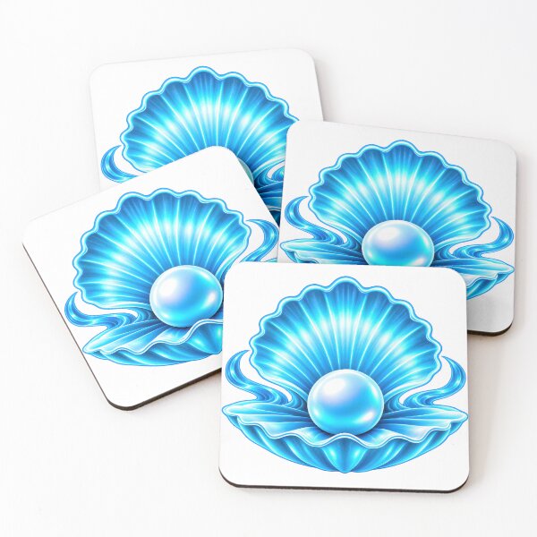Item preview, Glowing Blue Seashell With Pearl designed and sold by MagicCrystal.