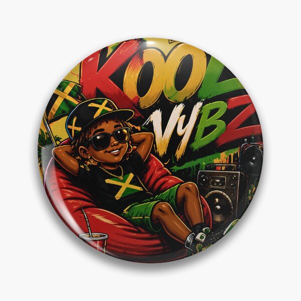 Item preview, Kool Vybz Jamaica Reggae Streetwear Graphic Tee & Sticker designed and sold by digitalbob60.
