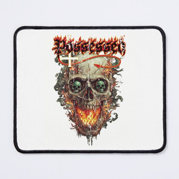 Item preview, Possessed Flaming Skull Death Metal Design designed and sold by Coli-man.