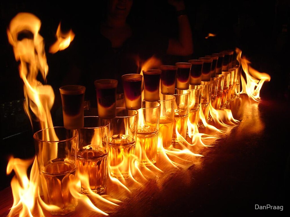 "Flaming Jagerbombs" by DanPraag Redbubble