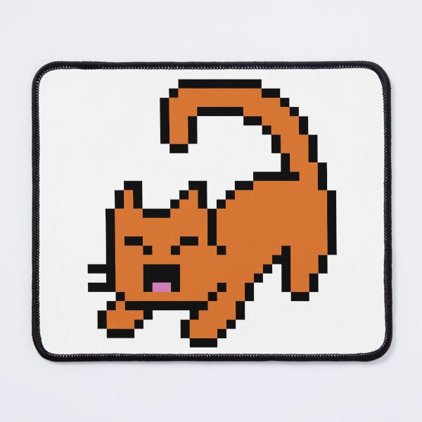Item preview, Pixel Yawning Cat designed and sold by PixSpeculum.