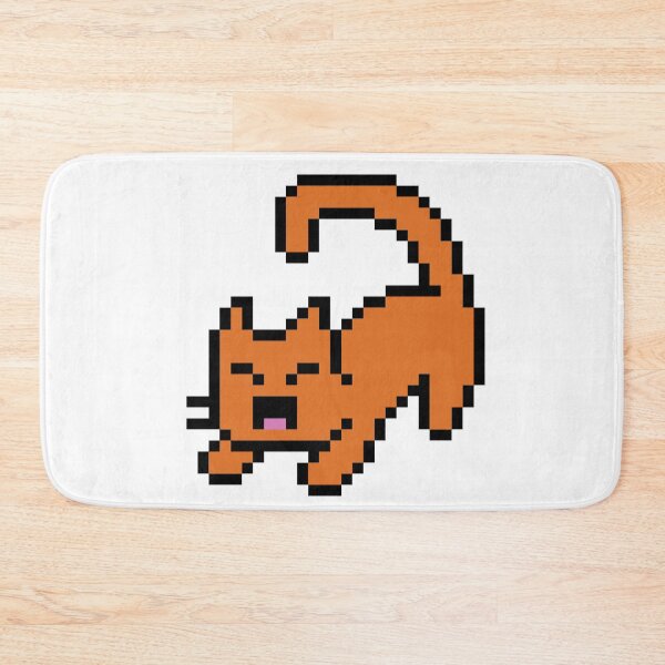 Item preview, Pixel Yawning Cat designed and sold by PixSpeculum.