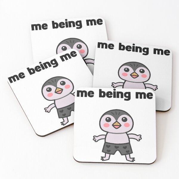 Item preview, me being me black penguin designed and sold by Rockveil Co..