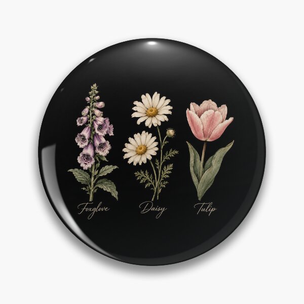 Item preview, Vintage Foxglove Daisy Tulip Botanical Flowers designed and sold by WILLIAMS-BR.