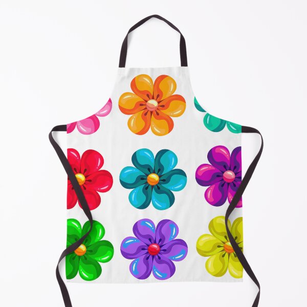 Item preview, Retro flowers of different colors designed and sold by Zhanna LL.