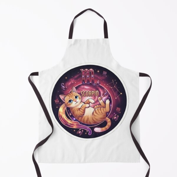Item preview, Scorpio Cute Orange Cat Zodiac Astrology Cosmic designed and sold by PetalsPaws.