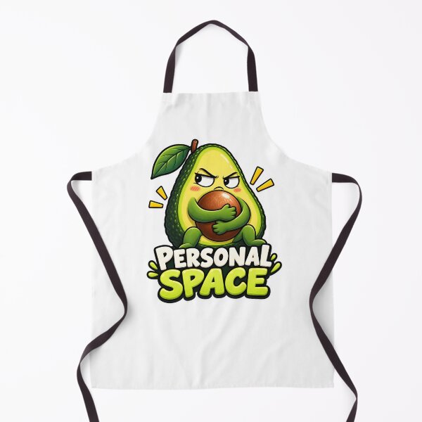 Item preview, Funny Avocado Personal Space Design designed and sold by WeirdStation.