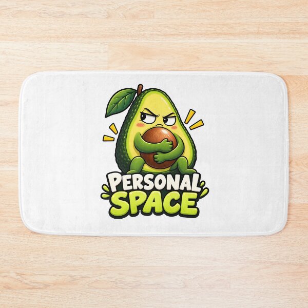 Item preview, Funny Avocado Personal Space Design designed and sold by WeirdStation.