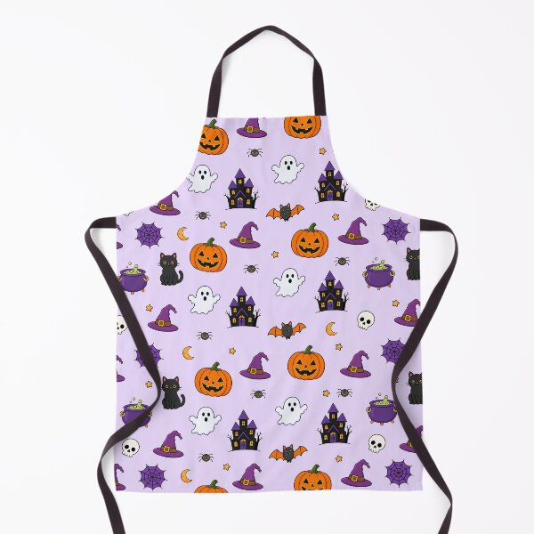 Item preview, Cute Halloween Icons Seamless Pattern Spooky designed and sold by teeperfect.